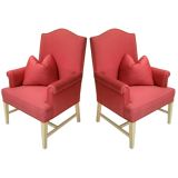 A pair of modern wingchairs by PAUL LASZLO