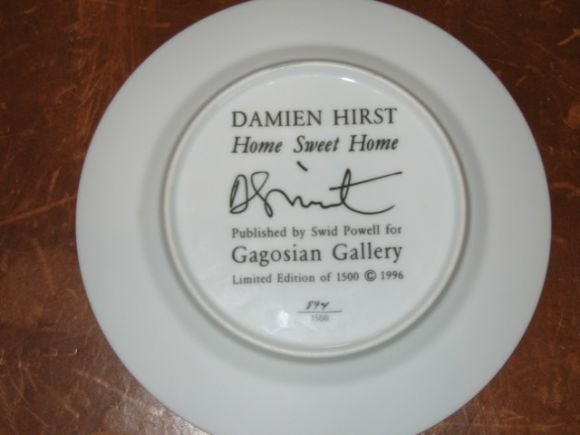 "Home Sweet Home" Plate by Damien Hirst