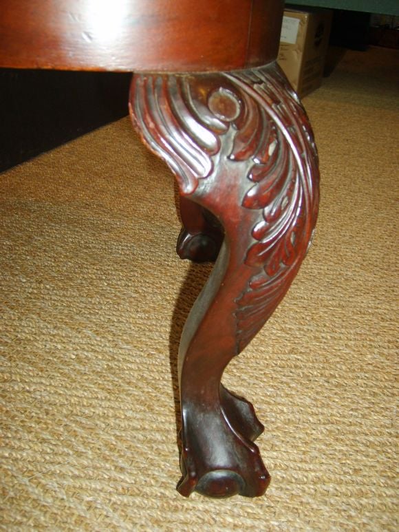 Heavily carved Corner Chair with Cabriole legs 2