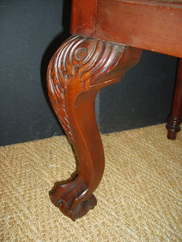 Heavily carved Corner Chair with Cabriole legs 3
