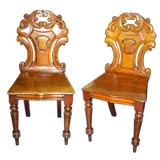 A Pair of Irish Hall Chairs