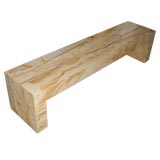 Vintage A long limestone coffee table or bench