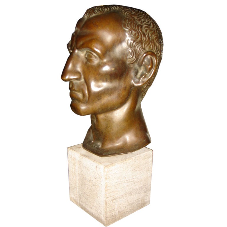 Bronze Bust of the Roman Emperor Hadrian