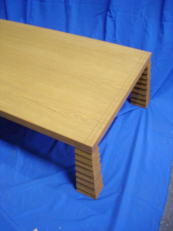 American A Pineapple Leg Coffee table in the manner of Jean-Michel Frank