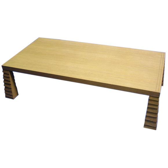 A Pineapple Leg Coffee table in the manner of Jean-Michel Frank