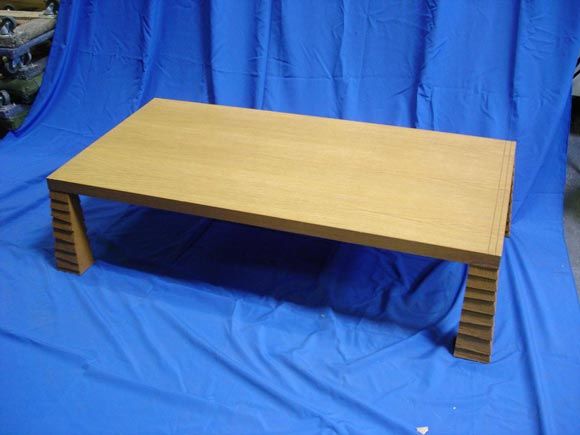 A Pineapple Leg Coffee table in the manner of Jean-Michel Frank 1