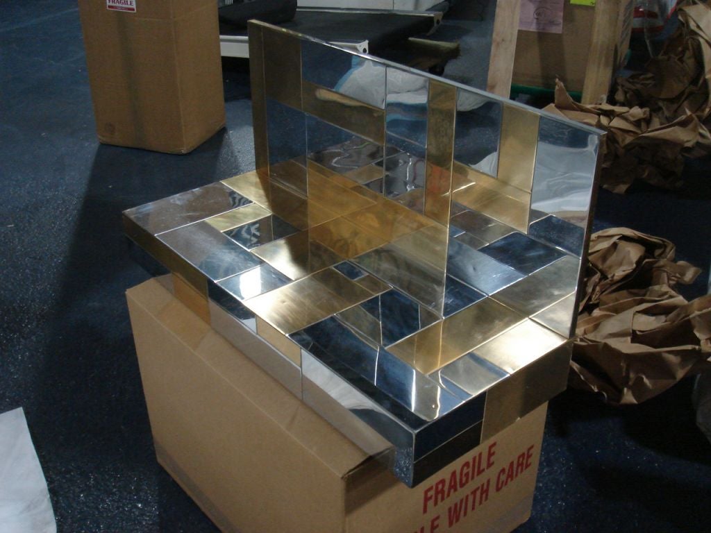 A Cantilevered Wall Shelf /Fireplace by Paul Evans