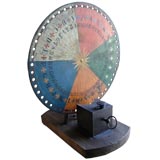 Antique A Large Massachusetts Fairground Spinning Wheel