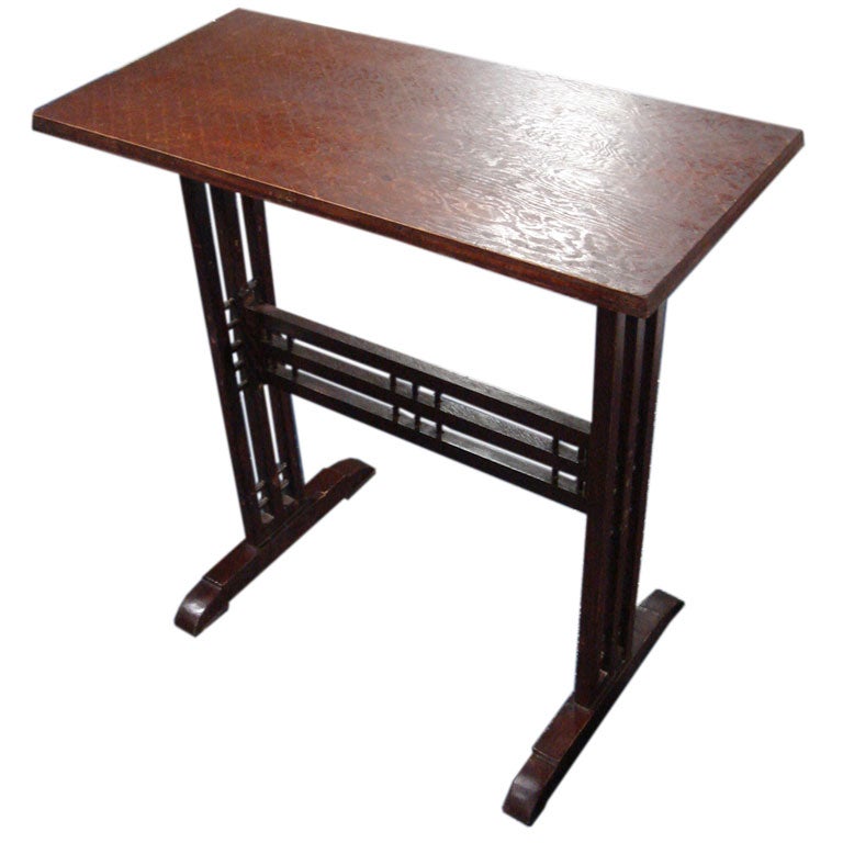 Mission Oak Side Table For Sale