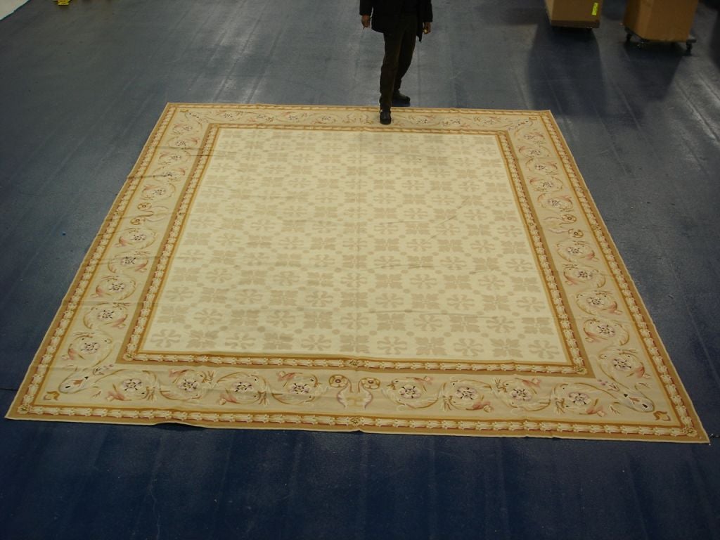 A Large Aubusson Needlepoint Rug