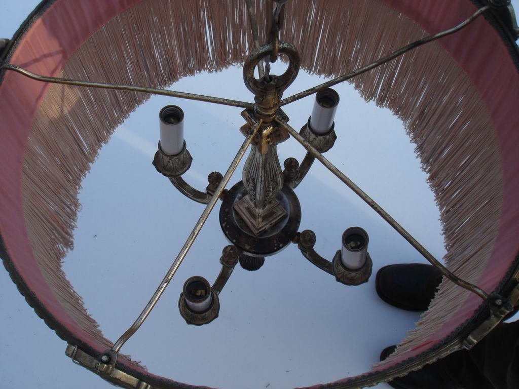 French A Napolean III hanging Light with Fringe
