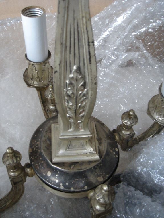 Metal A Napolean III hanging Light with Fringe