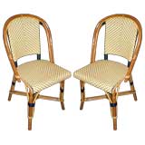A Pair of Classic Drucker Cafe chairs by likely made by Poitoux