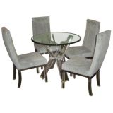 1970's Lucite Dining Table and Chairs