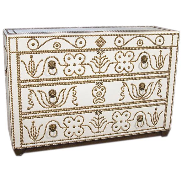 THE DOUGLAS UPHOLSTERED  PLASMA POP UP CABINET For Sale