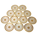 Set  of 12 Tilden-Thurber plates