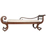 A PORTUGESE COLONIAL MAHOGANY CHAISE