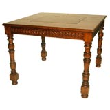 Antique The Versus Walnut Game Table