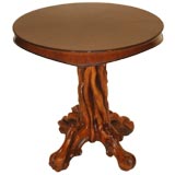 Antique Napoleon III Tree Trunk Side Table