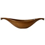 Antique The Society Islands Orchid Canoe