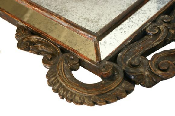 American Rococo Style Giltwood Mirror