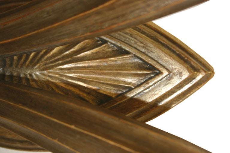 A DRAMATIC LOUIS XVI STYLE TWO-ARM GILTWOOD SCONCE