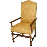 Antique An Italian Baroque Style Turned Armchair