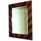 THE GERMAN NEOCLASSICAL STYLE ROSEWOOD AND STAINWOOD BEVELED MIR