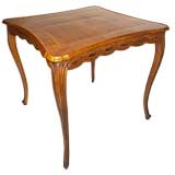 Antique A CLASSICAL LOUIS XVI STYLE WALNUT GAME/BREAKFAST TABLE