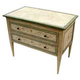 A HANDSOME ITALIAN NEOCLASSIC AGE PAINTED COMMODE