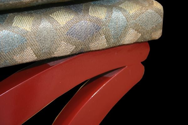 A PAIR OF GUY FRANCAIS X-FORM BENCHES