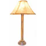 Used Glass Bamboo Lamp