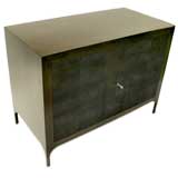 An Art deco Walnut and Stingray 3-Drawer Commode