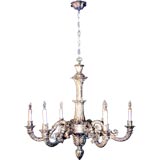 Neoclassical Style Six-light Giltwood Chandelier