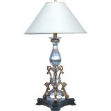 Antique Victorian Gilt Metal Lamp
