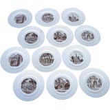 The Set of 12 Wedgewood Trasfer Plates