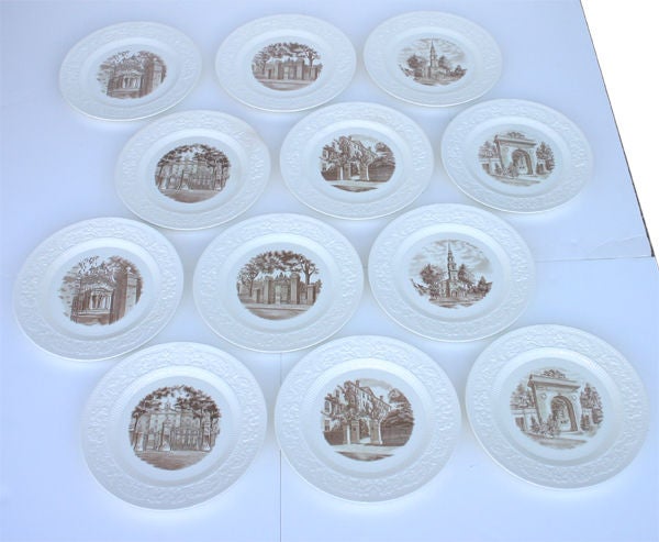 The Set of 12 Wedgewood Trasfer Plates