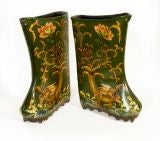 Pair of Chinese leather Snow Boots