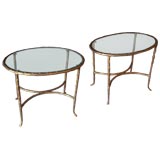 Pair of Maison Bagues Low Sidetables