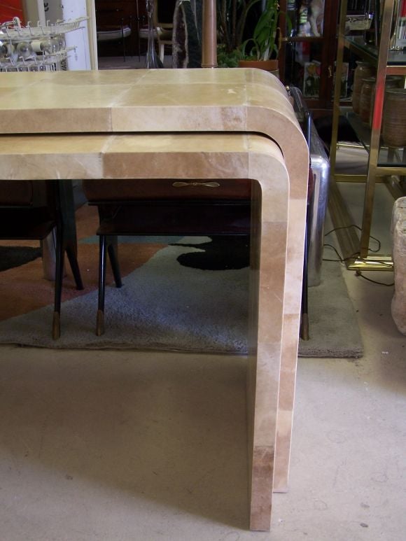 Jean-Michel Frank style Two-Tier Waterfall Console