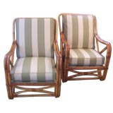 Classic Vintage Bamboo Armchairs