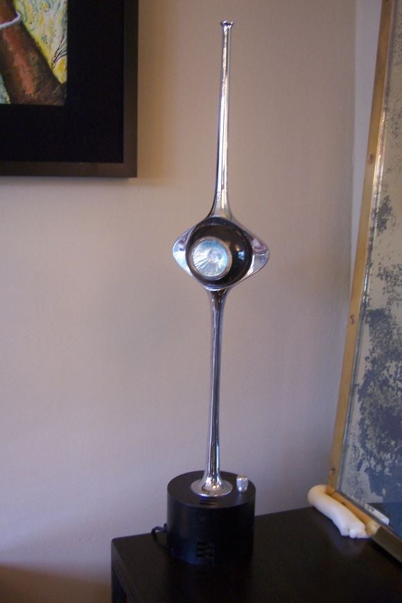 Chrome Cobra Lamp by Angelo Lelli for Arredoluce