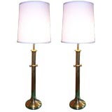 A Pair of Tommi Parzinger Style Tall Lamps A Pair of Tommi Parzinger Style Tall Lamps