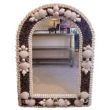 A Vintage Shell Decorated Mirror