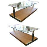 A Pair of Milo Baughman Coffee Tables (SOLD INDIVIDUALLY)