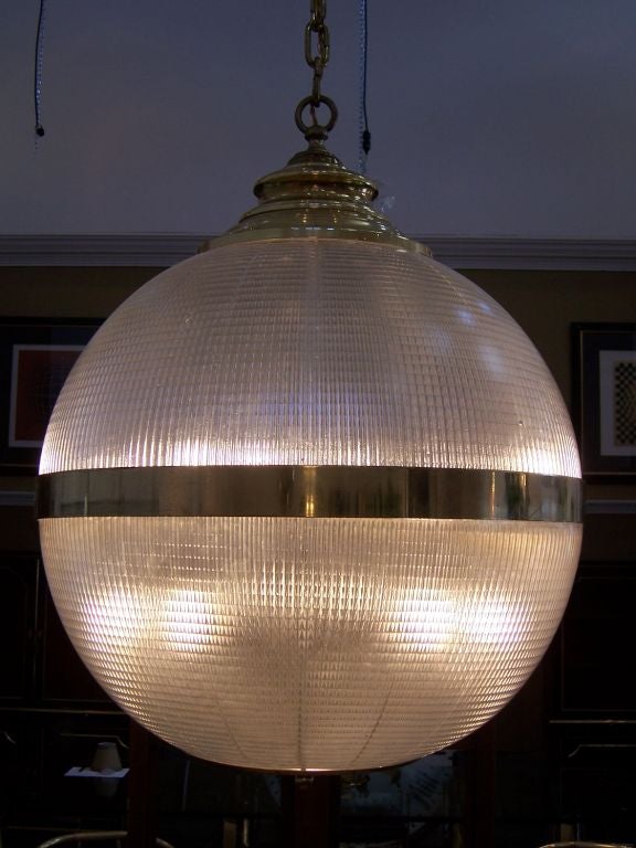 A Large Globe Pendant Light at 1stdibs
