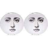 A Pair of Fornasetti Face Plates