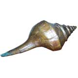 A Rare Oversized Bronze Sea Shell Scuplture