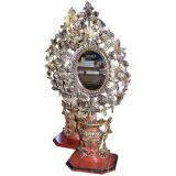 set of chinese altar mirrors