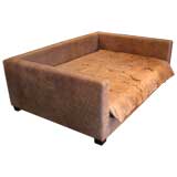 extra deep, comfortable leather day bed
